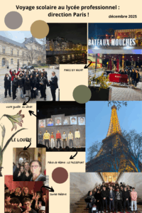 différentes photos de la sortie bac pro