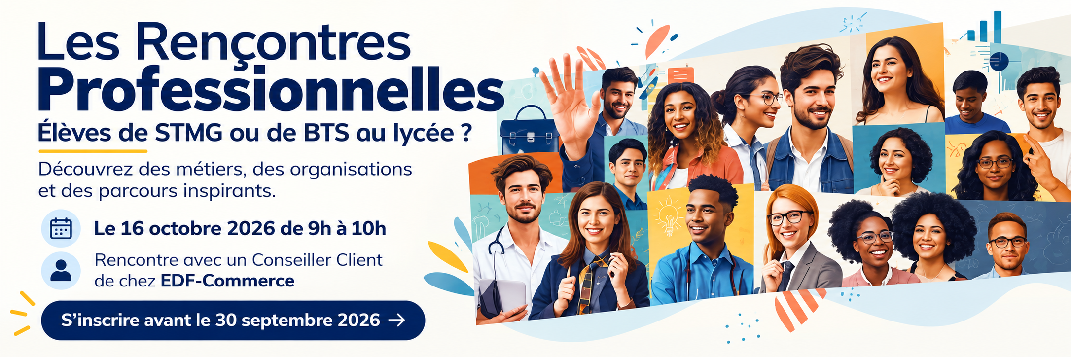 Rencontres Professionnelles - Rencontre avec un conseiller client EDF-Commerce le 16 octobre 2026